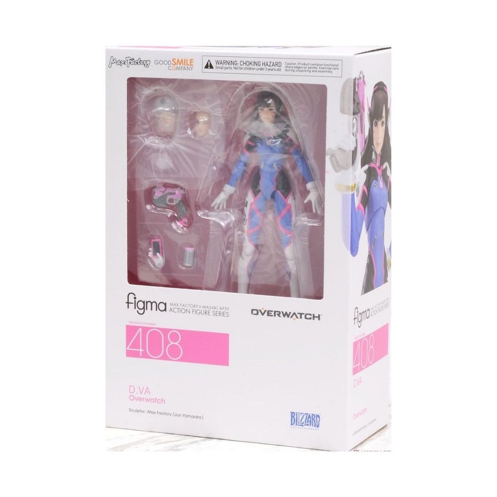 Mô hình Over Watch D Va 14cm 492 Academy Skin ver FIGMA GOOD SMILE Nhựa PVC, ABS Mô hình có khớp CHÍNH HÃNG NHẬT OWFM01