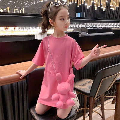 [Giao Hàng Tiền Mặt] Đầm Bé Gái Mùa Hè Phong Cách Phương Tây Tay Lửng Phong Cách Mới 2021