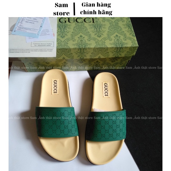 dép nam quai ngang gucci full box đẹp cao cấp 2022 - Sam store