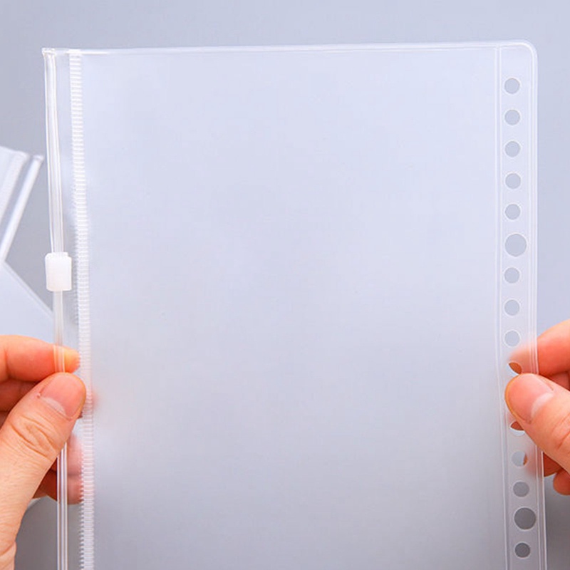 Tmdbyx Túi Đựng Tài Liệu notebook Bằng PVC Họa Tiết Lá Rời Có Khóa Kéo