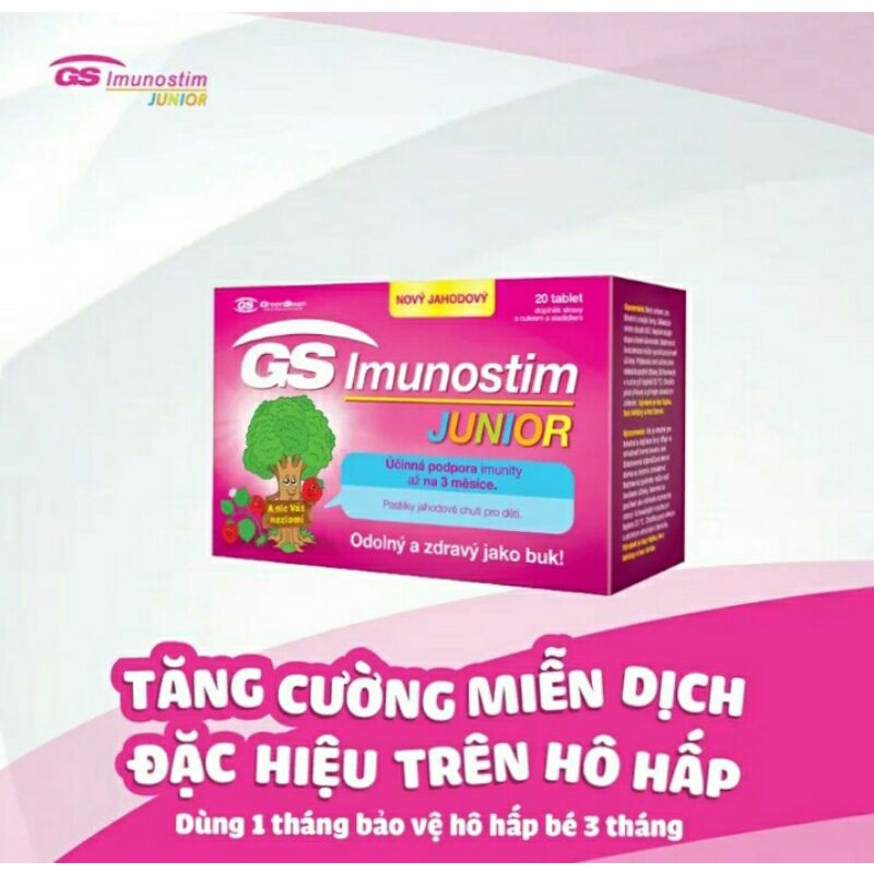 Thực phẩm chức năng tăng sức đề kháng GS IMUNOSTIM JUNIOR cộng hòa SÉC