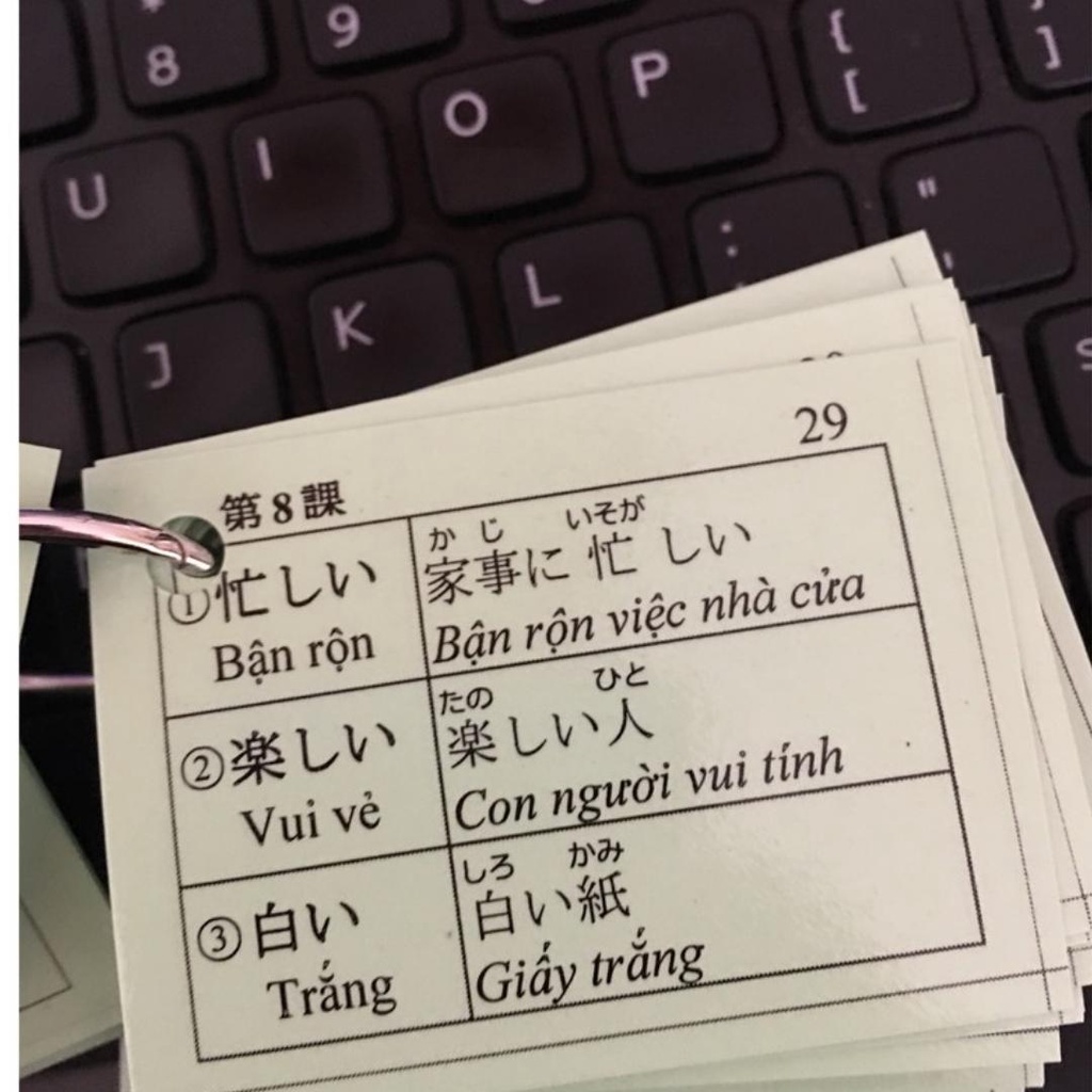 Thẻ Học Từ Vựng Tiếng Nhật N5 - Flashcard Từ Vựng N5