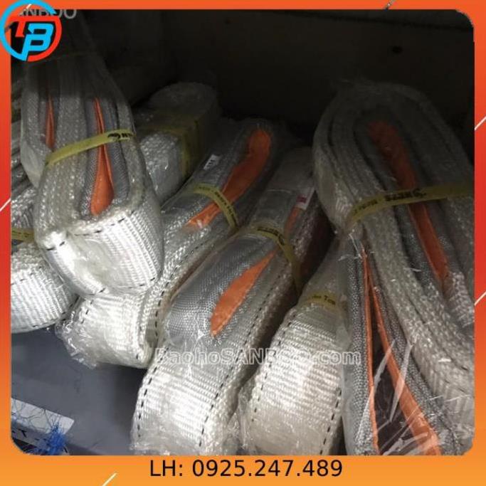 Dây cáp vải cẩu hàng 2 tấn x 4 mét - rộng 5cm - Hệ số 5:1