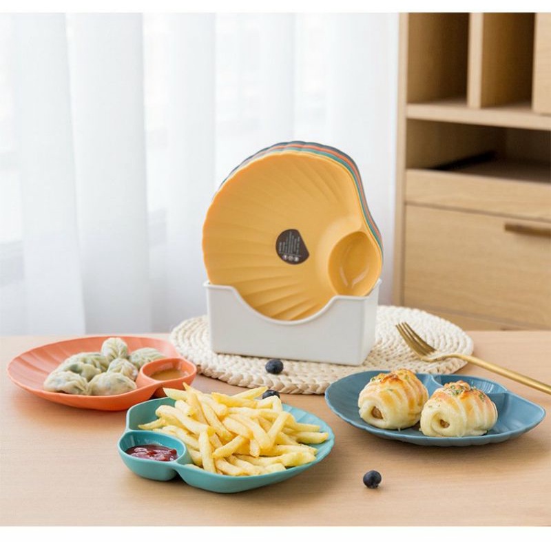 Đĩa nhựa hình vỏ sò, đĩa nhựa decor