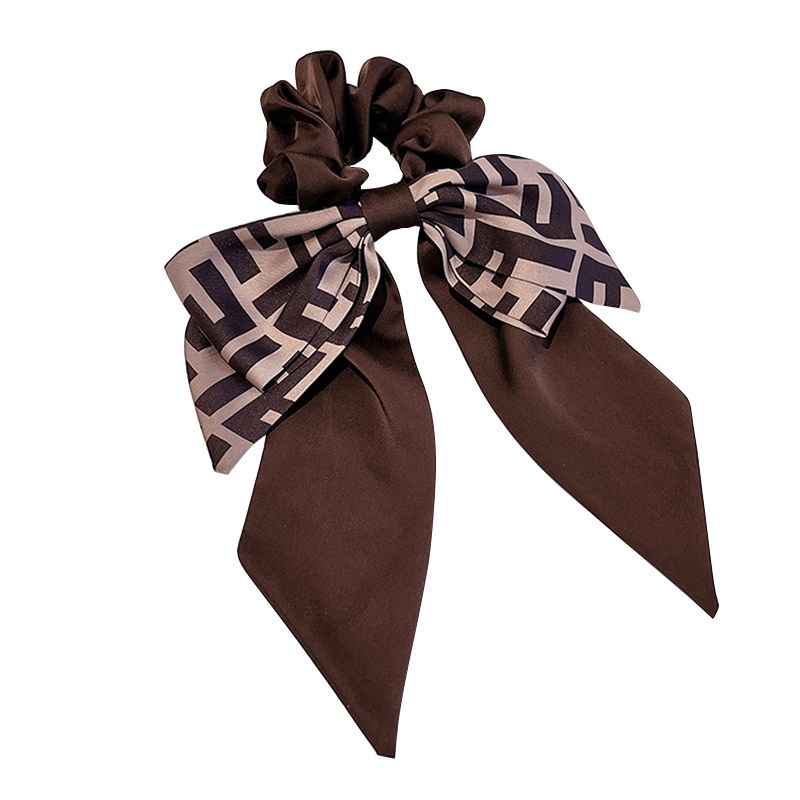 Dây buộc tóc hình nơ vải satin bản lớn phong cách Pháp thời trang cho nữ