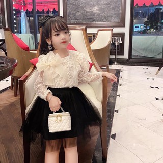 VÁY REN HOA ĐẠI ( GỒM ÁO VÀ CHÂN VÁY) CHO BÉ GÁI 18-32KG
