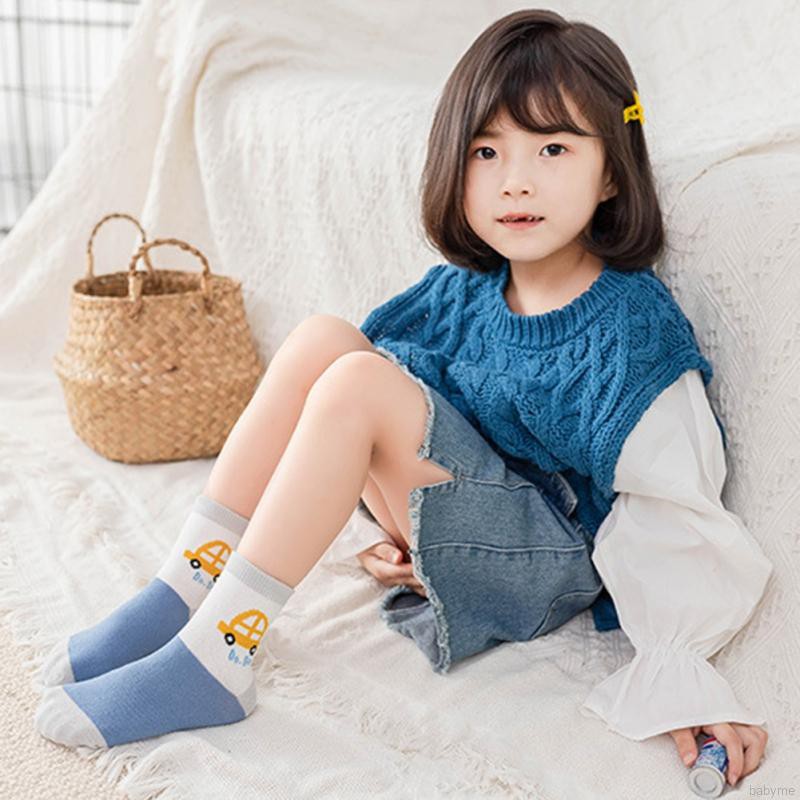Bộ 5 Đôi Vớ Cotton Mềm Thoải Mái Cho Trẻ Em