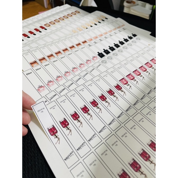 Tem Dán Chai Chiết Nước Hoa In Theo Yêu Cầu