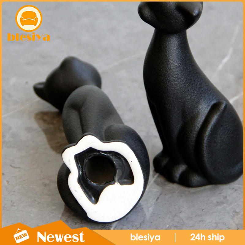 [Blesiya] Set 2 Tượng Mèo Con Trang Trí Kệ Sách Hiện Đại