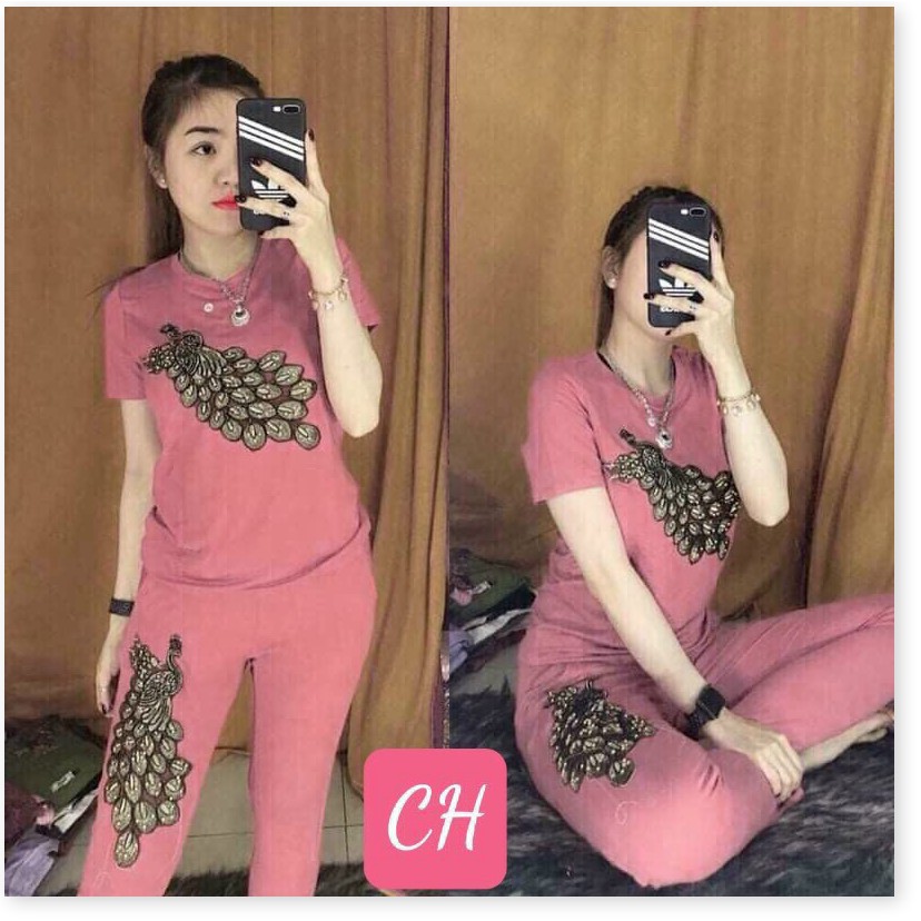 SET ĐỒ BỘ NỮ THUN,CHẤT LIỆU VÃI THOÁNG MÁT VÀ CO GIẢN 4C KHÁNH AN STORE