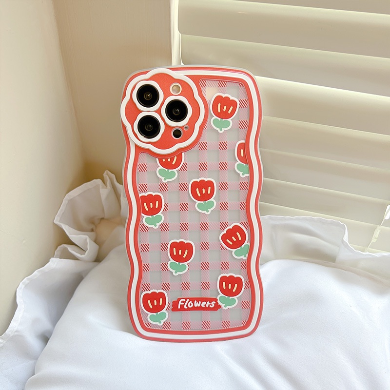 Ốp Điện Thoại Họa Tiết Hoa / Sóng Biển Cho iphone 7 / 7plus / 8 / 8plus / xs / 11 / 12 / 13 / 14 / pro / max / plus / promax