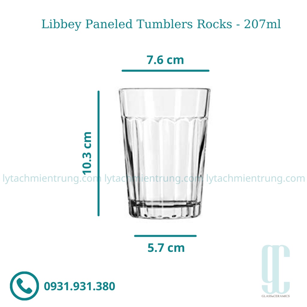 Ly Thủy Tinh Libbey Paneled Tumblers Rocks