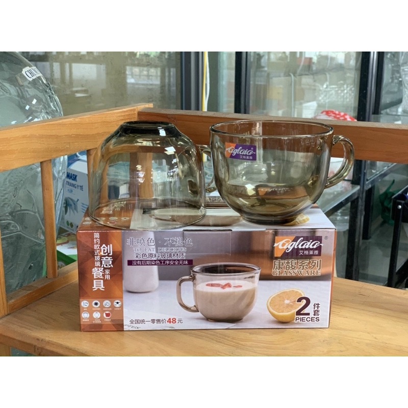 Combo 2 Cốc Thuỷ Tinh