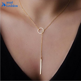 Thời Trang Hàn Quốc Thanh Kim Loại Nhẫn Mặt Dây Chuyền Vòng Cổ Vàng Mịn Dây Chuyền Choker Nữ Trang Sức Phụ Kiện