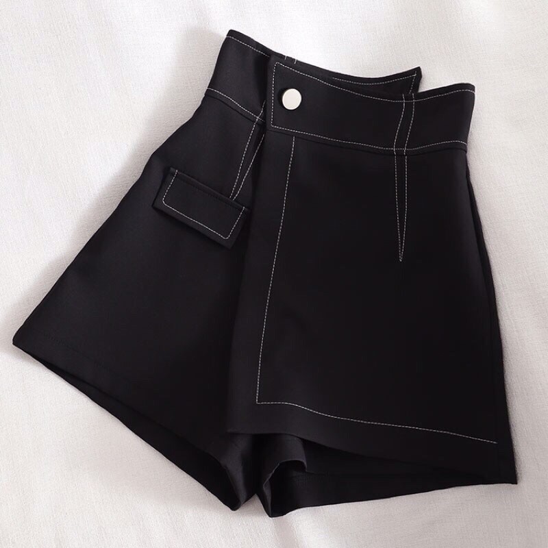 (HOT 2021) VÁY CHỮ A VẠT CHÉO VIỀN CHỈ NỔI,QUẦN GIẢ VÁY VẠT CHÉO VIỀN CHỈ NỔI | BigBuy360 - bigbuy360.vn