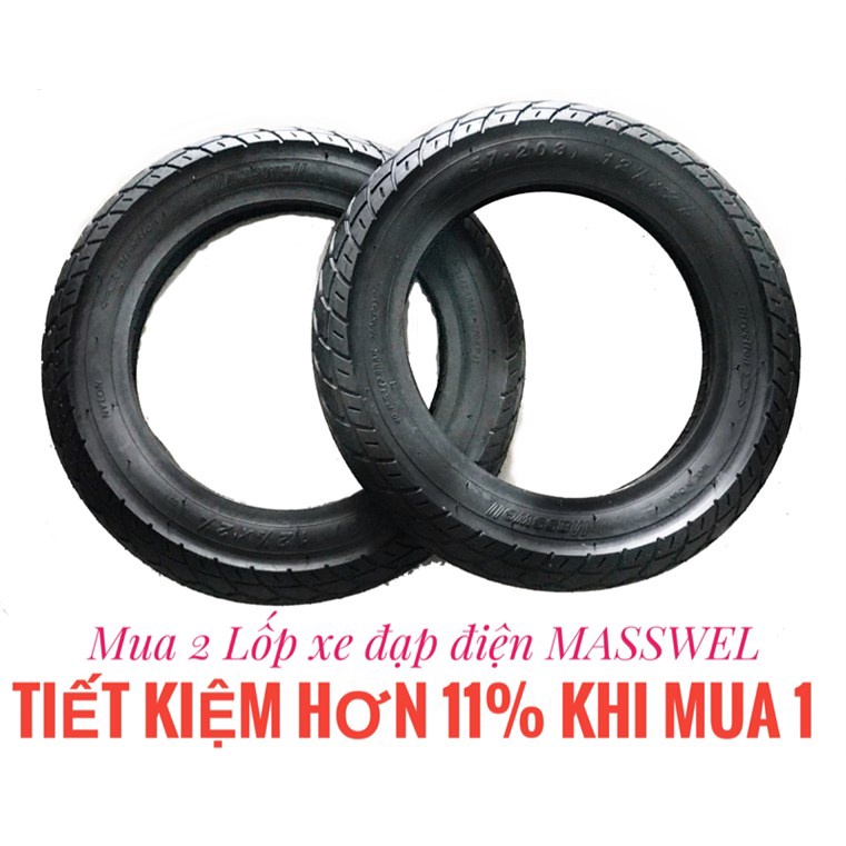 Bộ 2 Lốp xe đạp điện MASSWELL 12^1/2X2^1/4