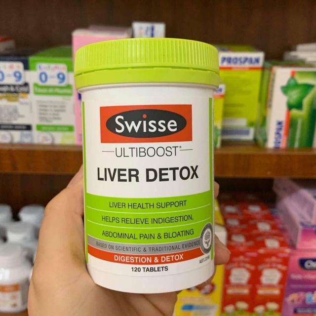 Viên uống hỗ trợ thải độc gan Swisse Ultiboost Liver Detox, Úc  bổ gan và giảm bớt khó tiêu