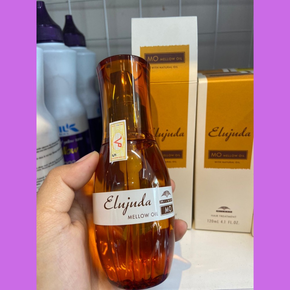 _Tinh dầu Argan Milbon MO dưỡng phục hồi tóc Elujuda Japan 120ml