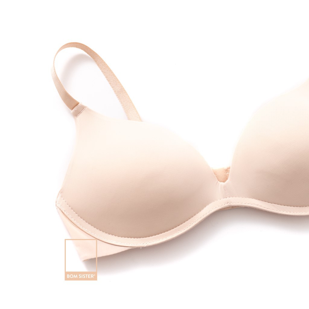 Áo lót mút mỏng thun lạnh không gọng màu trơn nâng ngực BOM SISTER A1018 | BigBuy360 - bigbuy360.vn