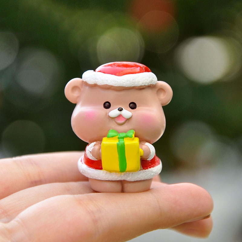 Mô hình Giáng sinh Chó Mèo Tuần Lộc Heo Ngỗng biểu cảm dễ thương trang trí bàn làm việc taplo ô tô quà tặng bạn bè- Rápp