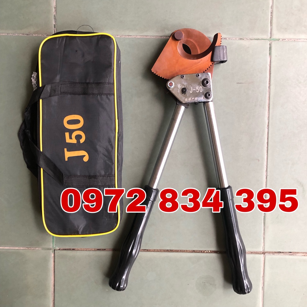 Kìm cắt cáp lõi thép ACSR J50,Kìm cắt cắp nhông j50