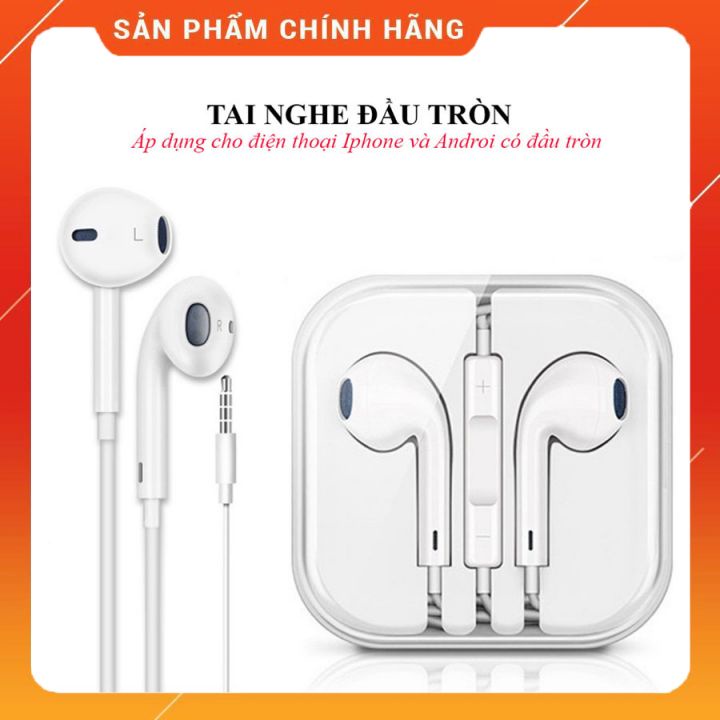 Tai Nghe Có Dây Đầu Tròn Cỡ Lớn Thông Minh Thời Trang 2022 Cho Iphone Và Các Dòng Điện Thoại Androi