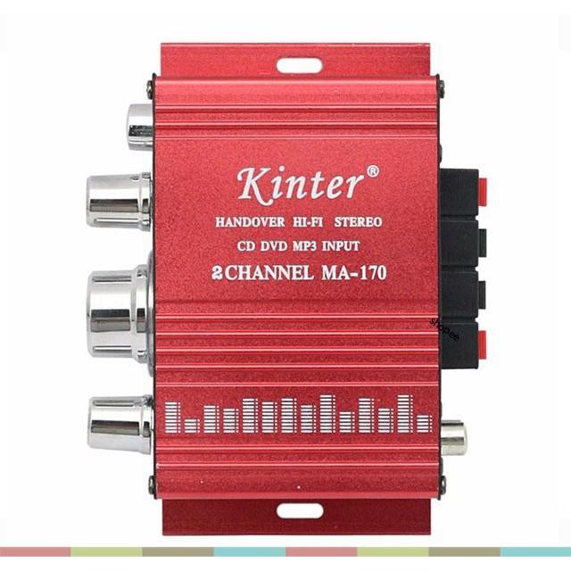 Âm ly  mini 12V cho xe hơi, loa - tặng kèm dây nguồn, chưa bao gồm nguồn