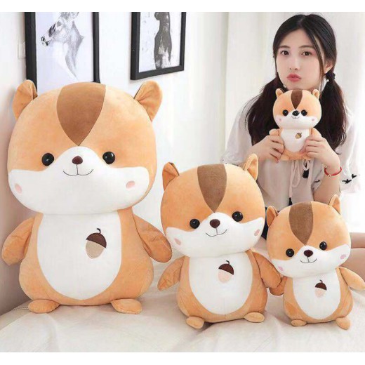 hamster bông sóc chuột cầm hạt G25B22 cute dễ thương 25cm