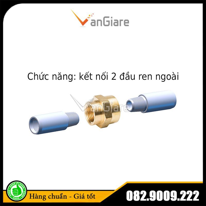 Măng sông thau, Đầu nối ren trong, nối 2 đầu ren trong 9.6 13 14 17 21 22