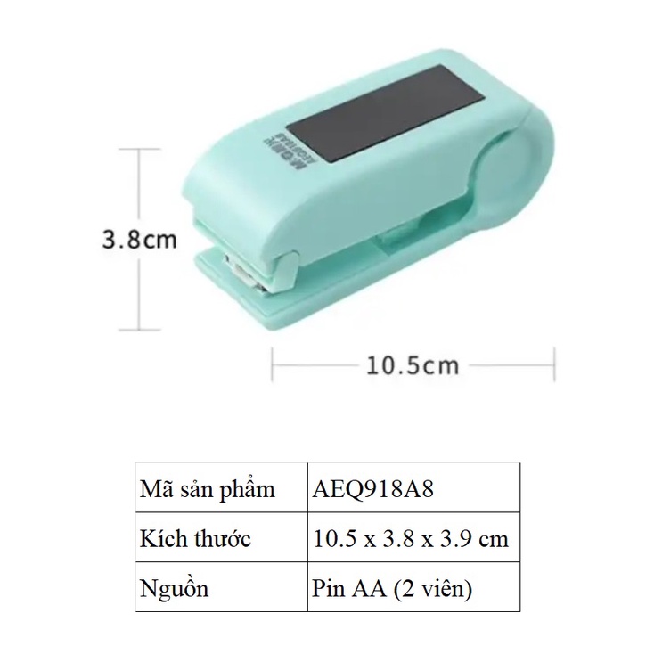 Máy hàn nhiệt - hàn gắn miệng túi nilon bằng nhiệt M&amp;G - AEQ918A8 - màu trắng - hàng nhập khẩu chính hãng