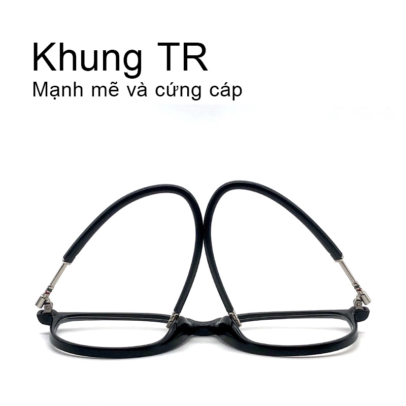 Mắt Kính Chống Ánh Sáng Xanh LUSEEN AG8809 Gọng Kính TR Tròn Chất Liệu Nhựa Dẻo Phụ Kiện Thời Trang Nữ AG8809