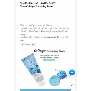Sữa rửa mặt 3W Clinic Hàn Quốc