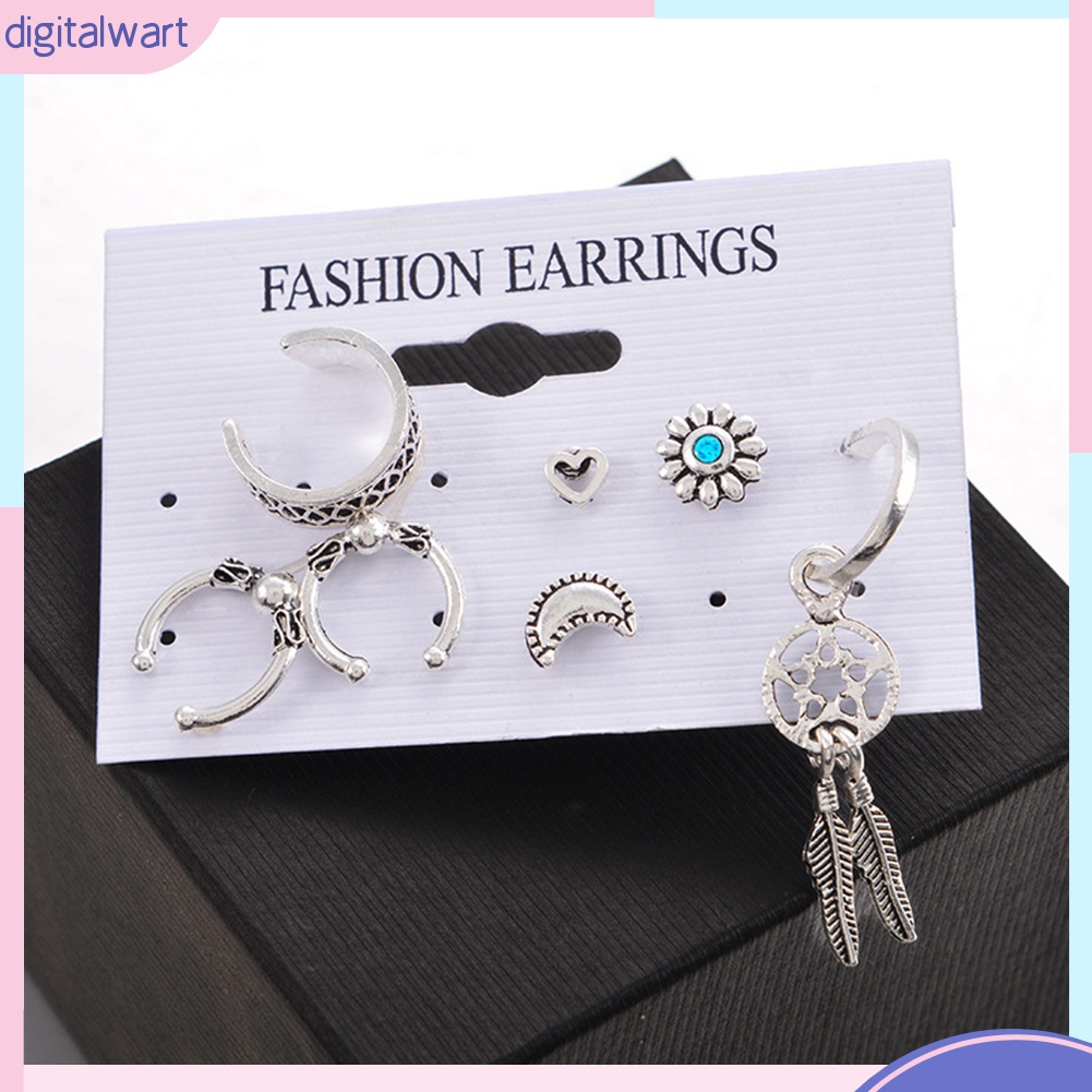 Bộ 7 khuyên tai nữ phong cách cổ điển đáng yêu