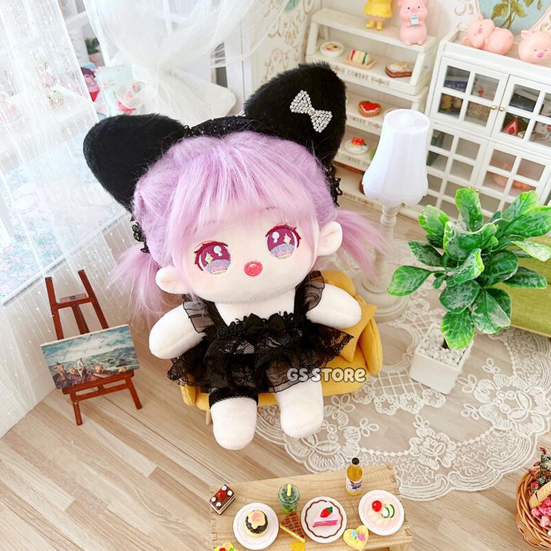 Đầm Công Chúa Phối Ren Cho Búp Bê 20cm