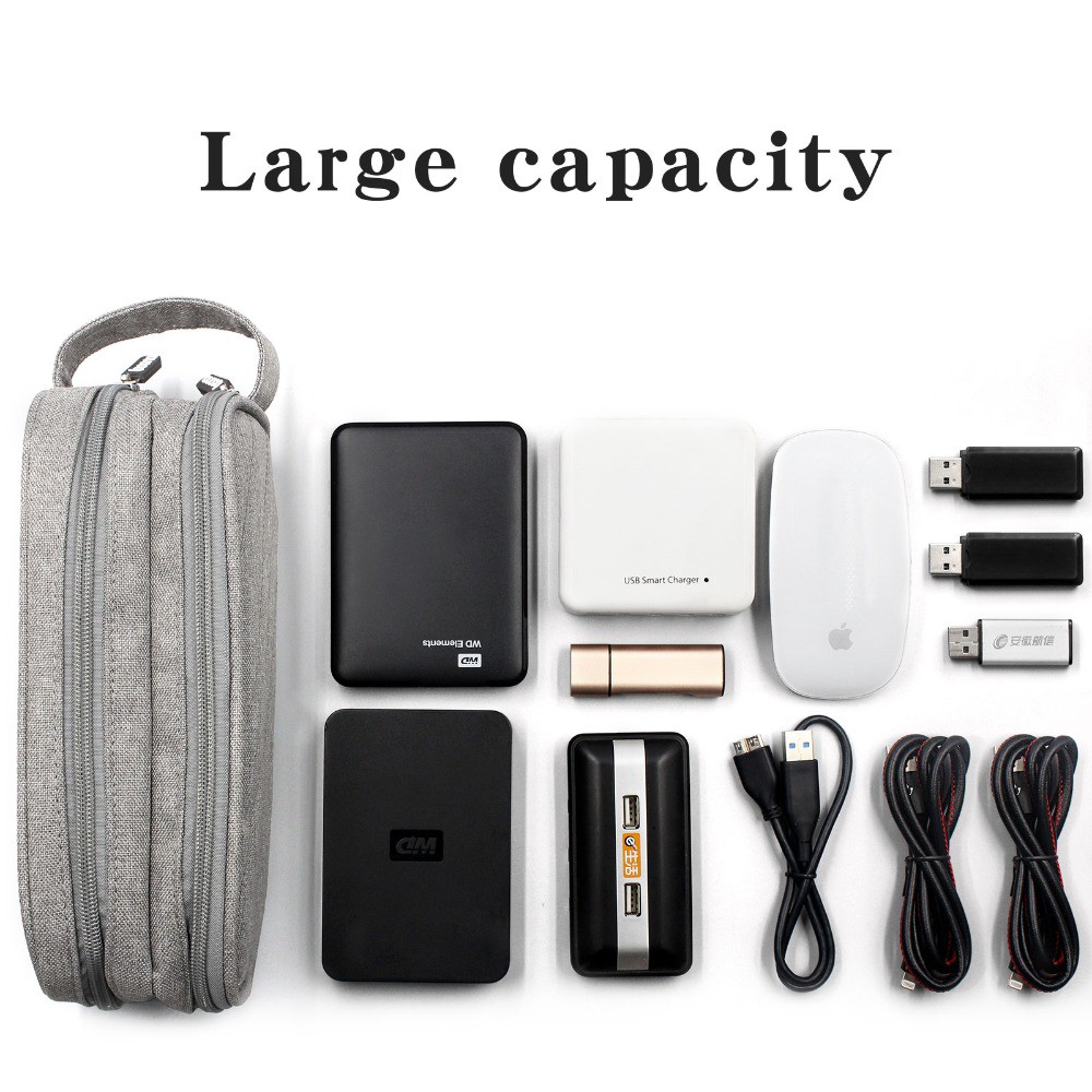 Evertoner Túi Đựng Phụ Kiện Điện Tử / Ổ Cứng USB / Thẻ Nhớ SD Tiện Dụng Mang Theo Du Lịch