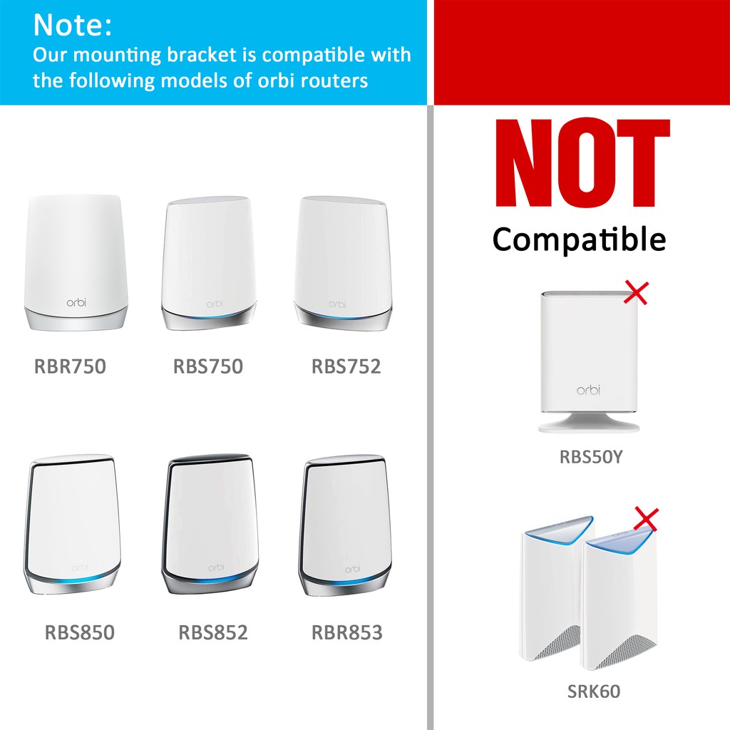 Giá Đỡ Gắn Tường Bằng Hợp Kim Nhôm Cho Orbi 'S RBK850 / 85 / 853 / 752 / 753