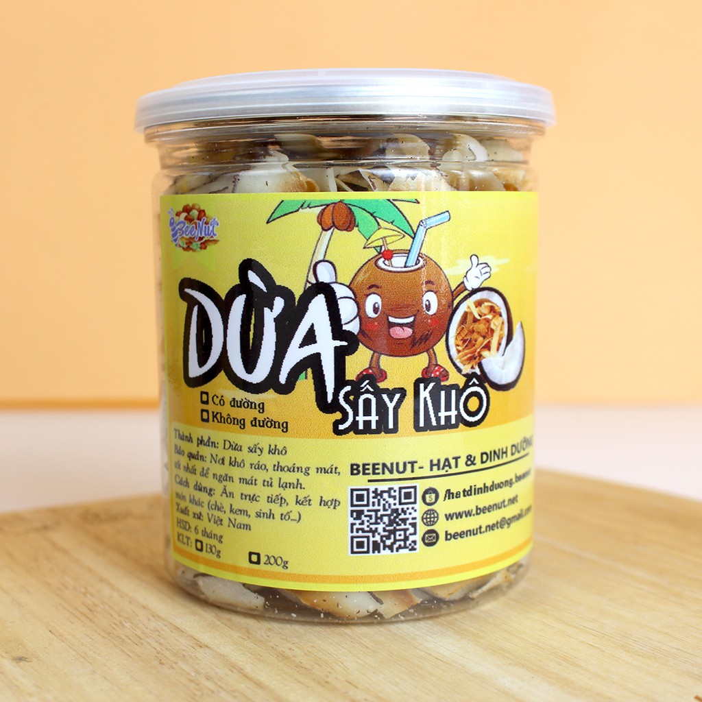 [Mã 267FMCGSALE giảm 8% đơn 500K] (KĐ) Dừa sấy nguyên chất không đường Keto/Das/Lowcarb, ăn kiêng giảm cân - BeeNut | BigBuy360 - bigbuy360.vn