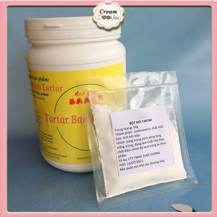 ✿✿✿Cream of tartar/phụ gia đánh bông lòng trắng trứng 50g✿✿✿