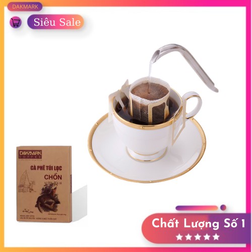 Cà phê túi lọc chồn TDQ - Hộp 6 gói 60gram | BigBuy360 - bigbuy360.vn