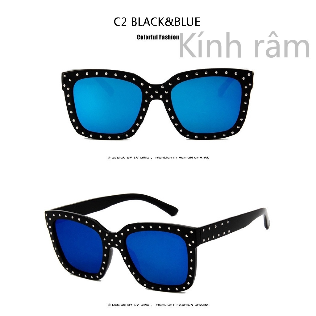 Kính mát đinh tán phong cách cổ điển dành cho nữ