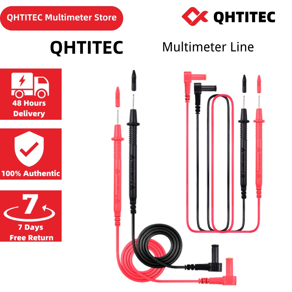 1 Cặp Dây Đầu Dò Kỹ Thuật Số Bằng Silicon Mềm Thông Dụng Cho Thử Đèn LED Đa Năng