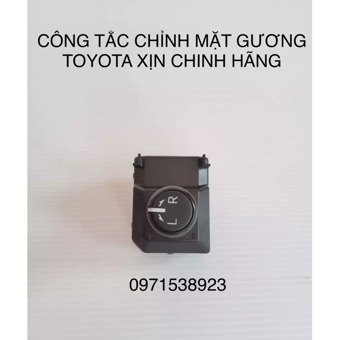 CÔNG TẮC GẬP GƯƠNG KÈM CHỈNH MẶT GƯƠNG TOYOTA FORTUNER HILUX INNOVA VIOS COROLLA ALTIS 2017-2021 XỊN CHÍNH HÃNG