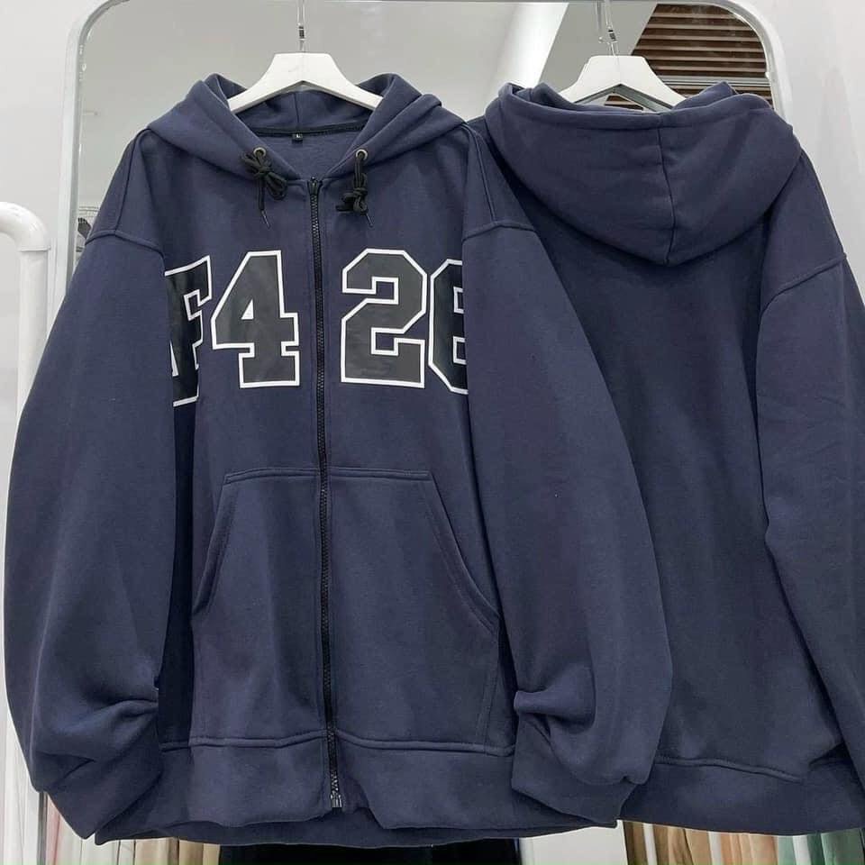 Áo Khoác Nỉ F426 JOLIE Unisex [FREESHIP]  Hoodie zip form rộng tay bồng, sweater in hình đẹp cá tính nam nữ Ulzzang