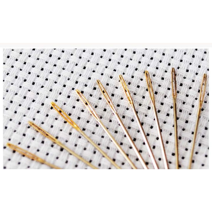 Combo 10 kim thêu thường kim thêu 3D siêu tốc tranh thêu chữ thập