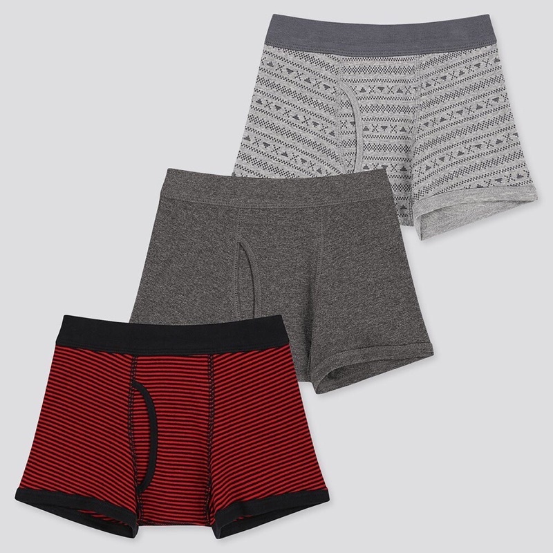 Bộ 3 quần sịp bé trai 110-150cm hàng auth Uniqlo