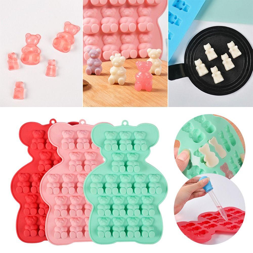 Khuôn Silicone Làm Bánh Hình Gấu Gummy Đáng Yêu
