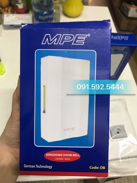 Chuông điện,Chuông Cửa MPE (Combo Chuông &amp;Nút Nhấn)