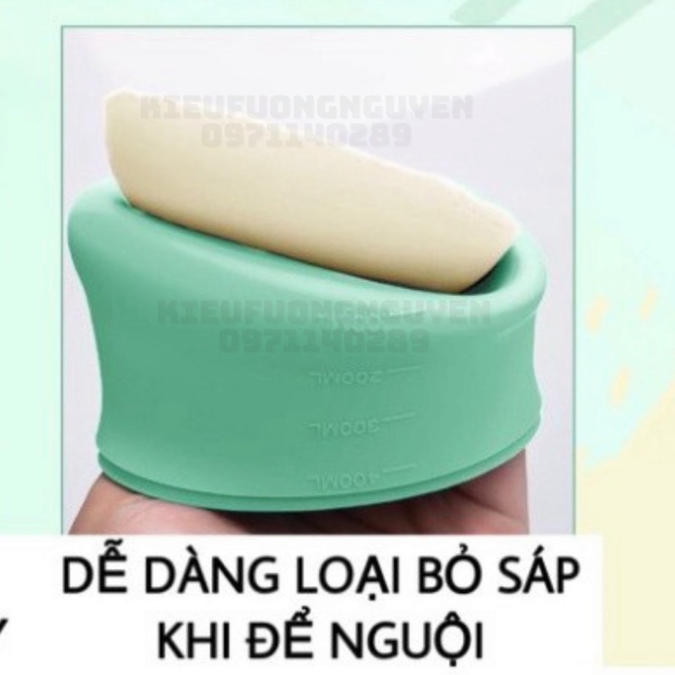 Chén Nấu Sáp Wax Silicon Chống Dính Dùng Trong Waxing Tẩy Lông Dễ Dàng Vệ Sinh, Có Thể Nấu Cách Thuỷ Hoặc Lò Vi Sóng