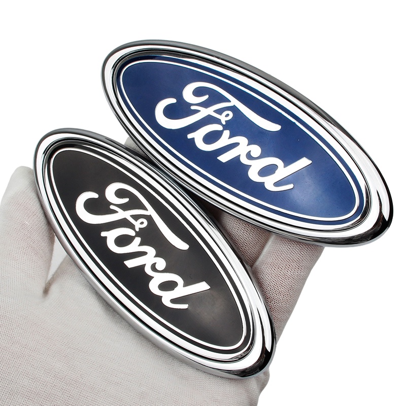 1 ❤ Logo Bằng Nhựa ABS 11.5CM*4.5 Dán Trang Trí Lưới Tản Nhiệt Trước Sau Xe Hơi Ford