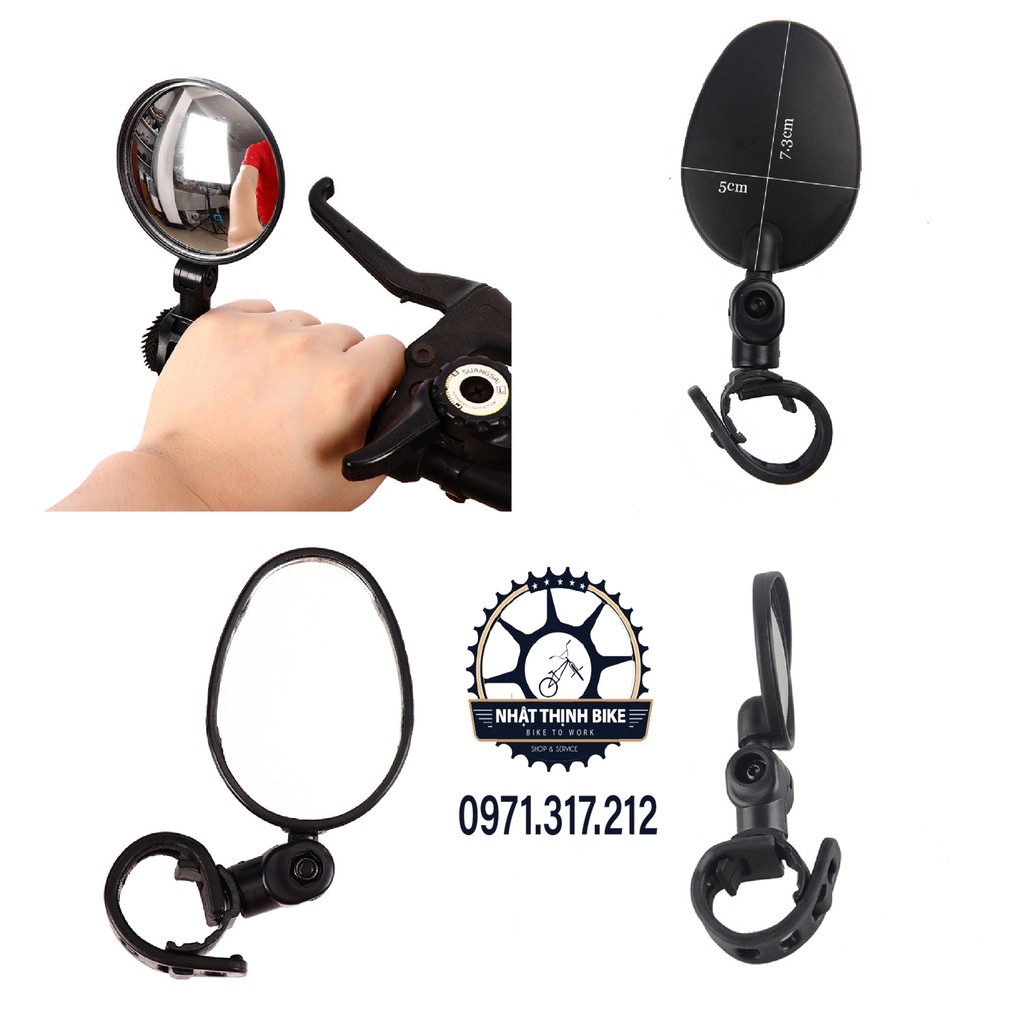 Gương chiếu hậu xe đạp gương xe đạp xe điện xe máy kiểu dáng thời trang